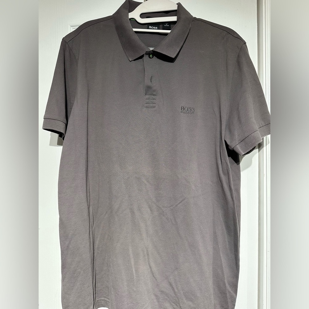 Hugo Boss Charcoal Polo Shirt for Men